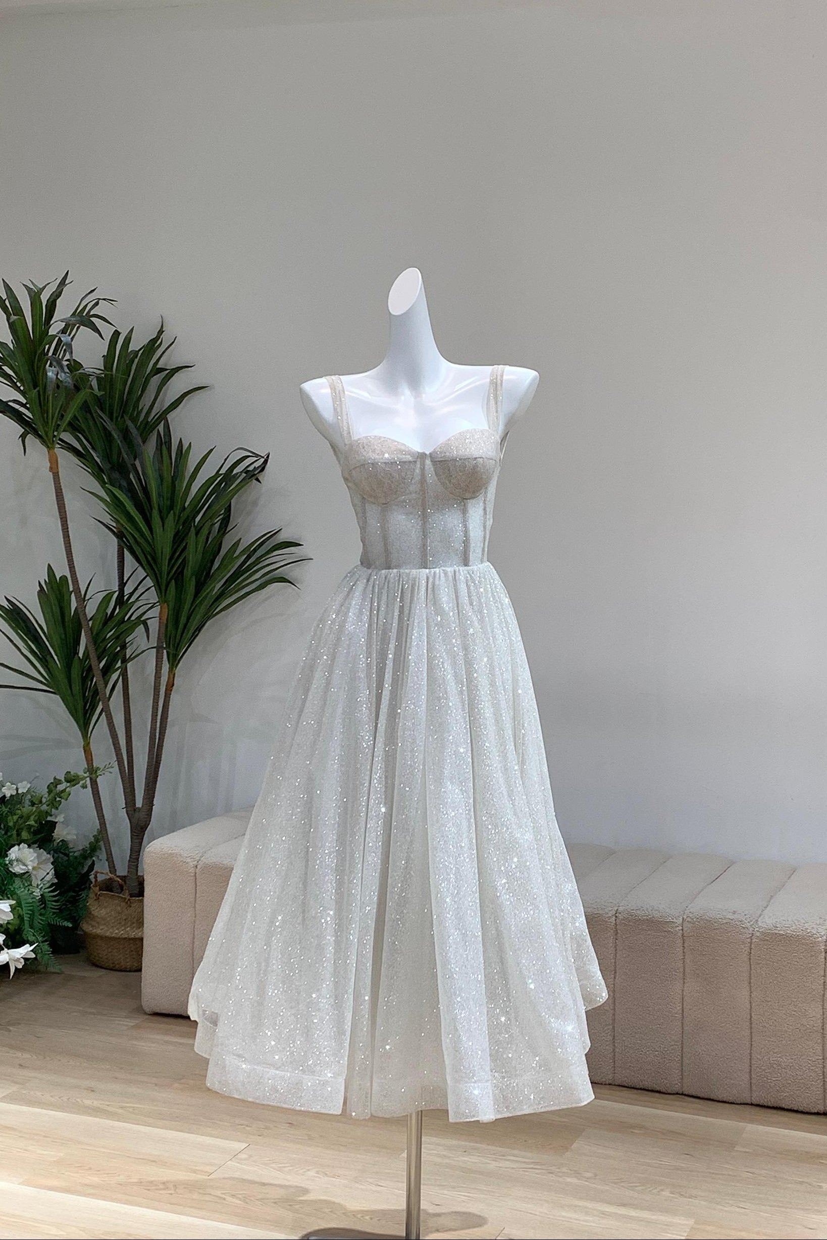 Jadore Kitty Midi White