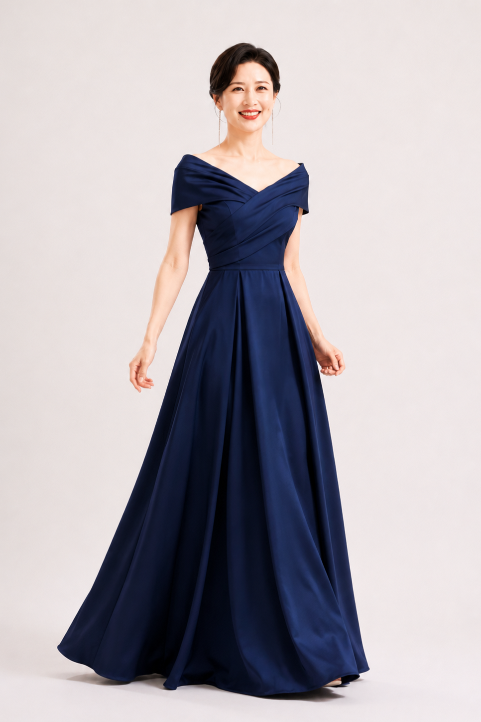 Eva Scarf Shoulder Navy (X-XXXXL)