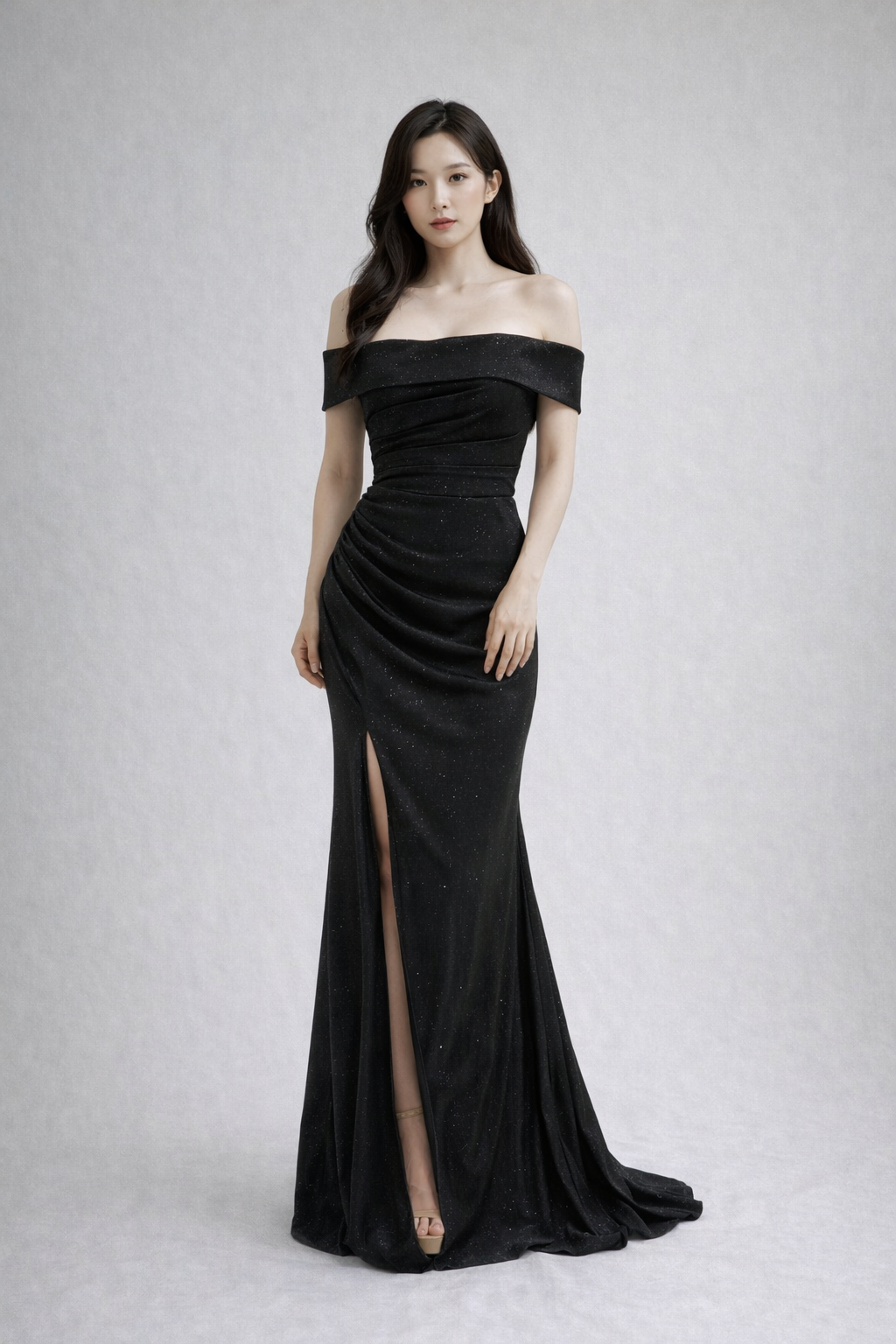 Jadore Lydia Shimmer Dress (Off-S)