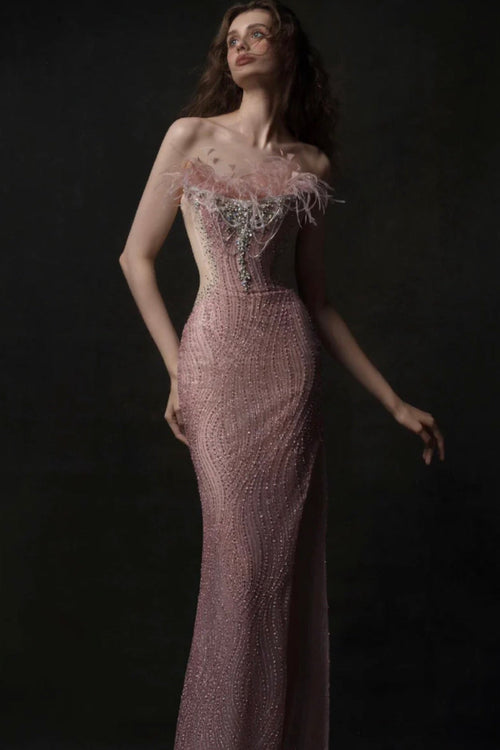 LF Aurelia Plume Gown Pink
