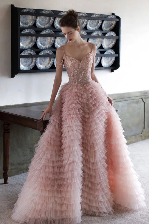 Hannah Pearla Layer Dress Pink