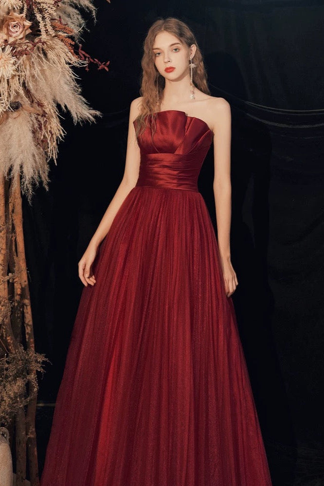 Melina Tulle Gown Red