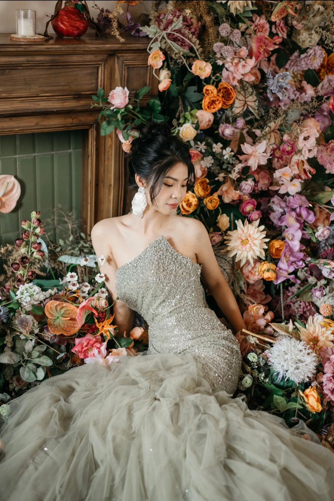 SS Kiwi Ella Mermaid Gown Sage