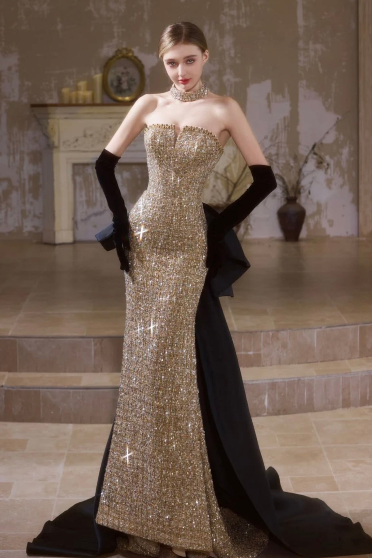 Dior Serafina Gown Champagne