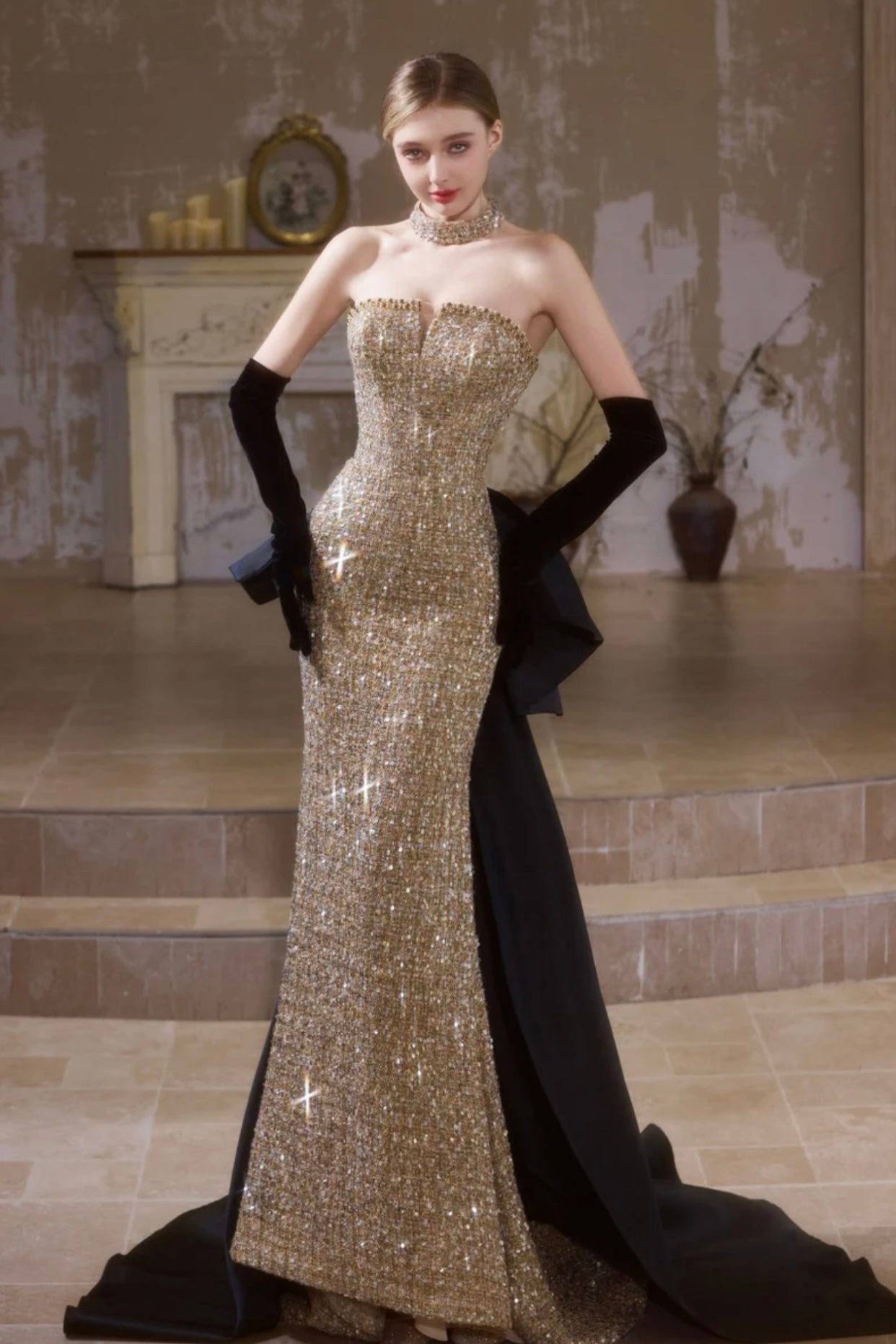 Dior Serafina Gown Champagne