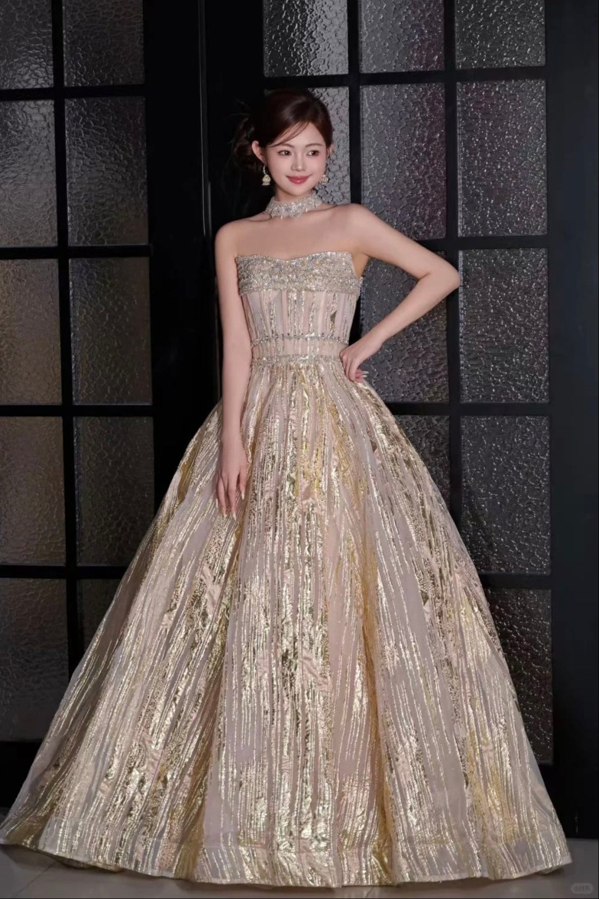 Alexandra Maison Gown Champagne