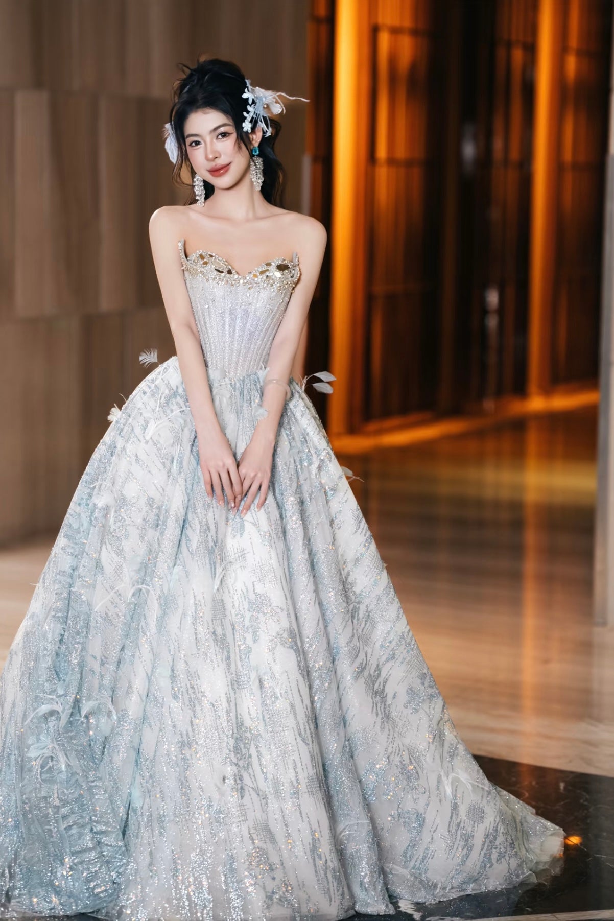 Ocean Lumiere Gown Blue