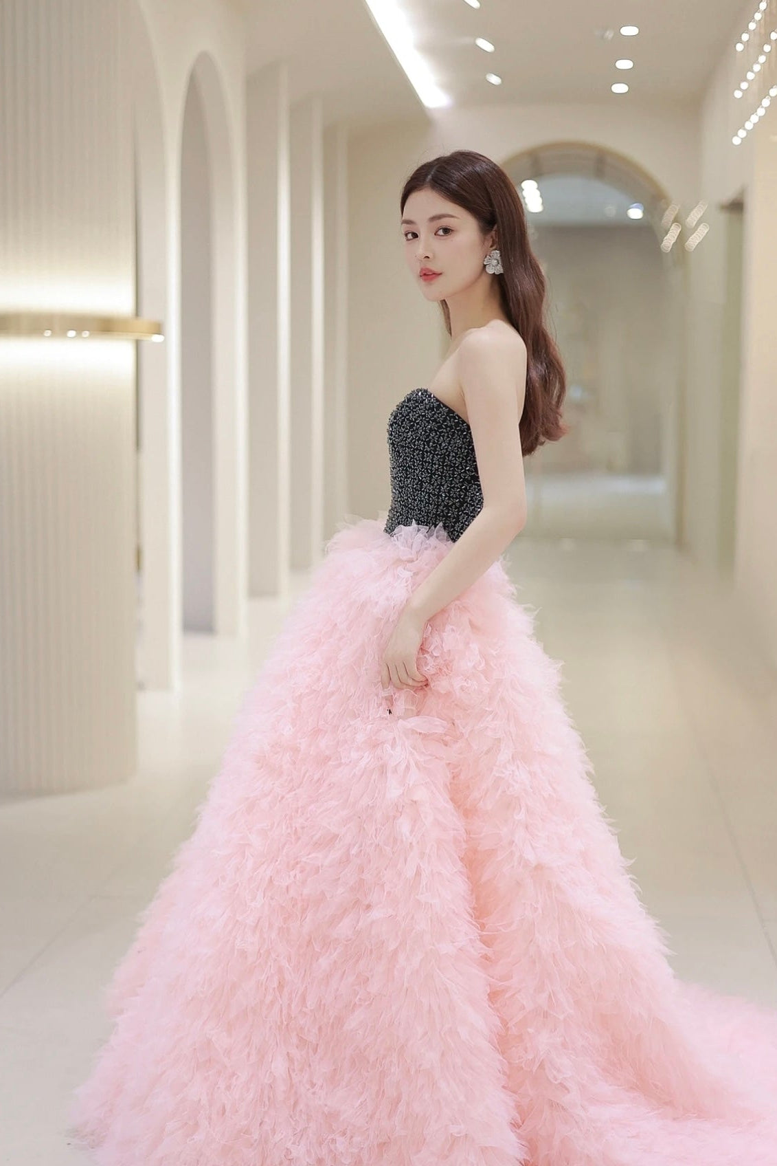 Velora Midnight & Blush Gown