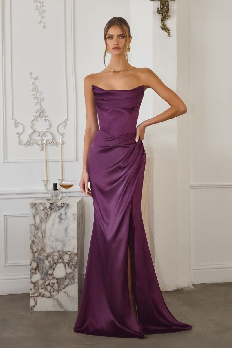 LA 1820 Giselle Purple (Det. Off Shoulder)