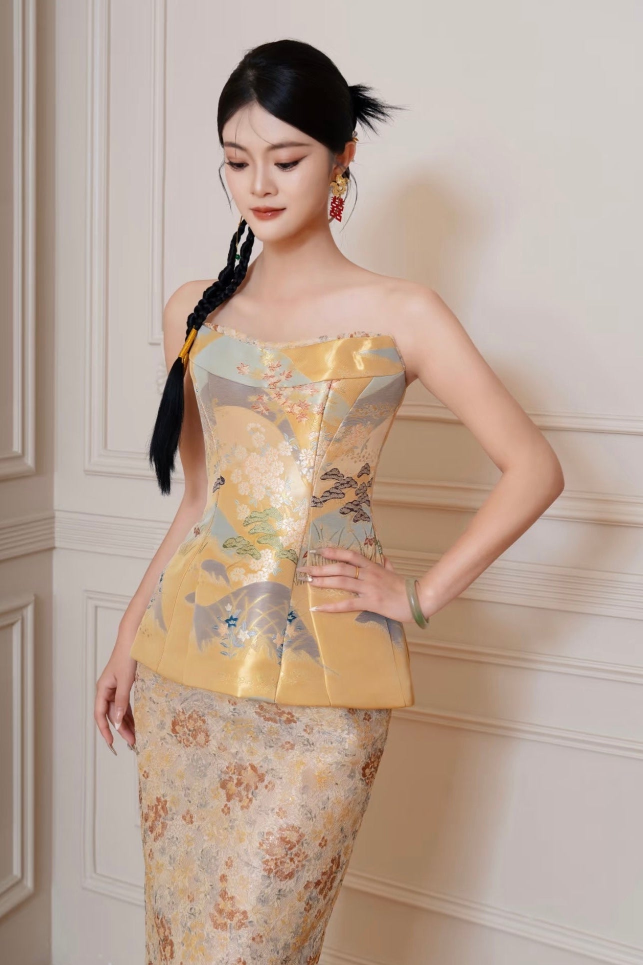 OR8021 Solenne Set Gold/Champagne