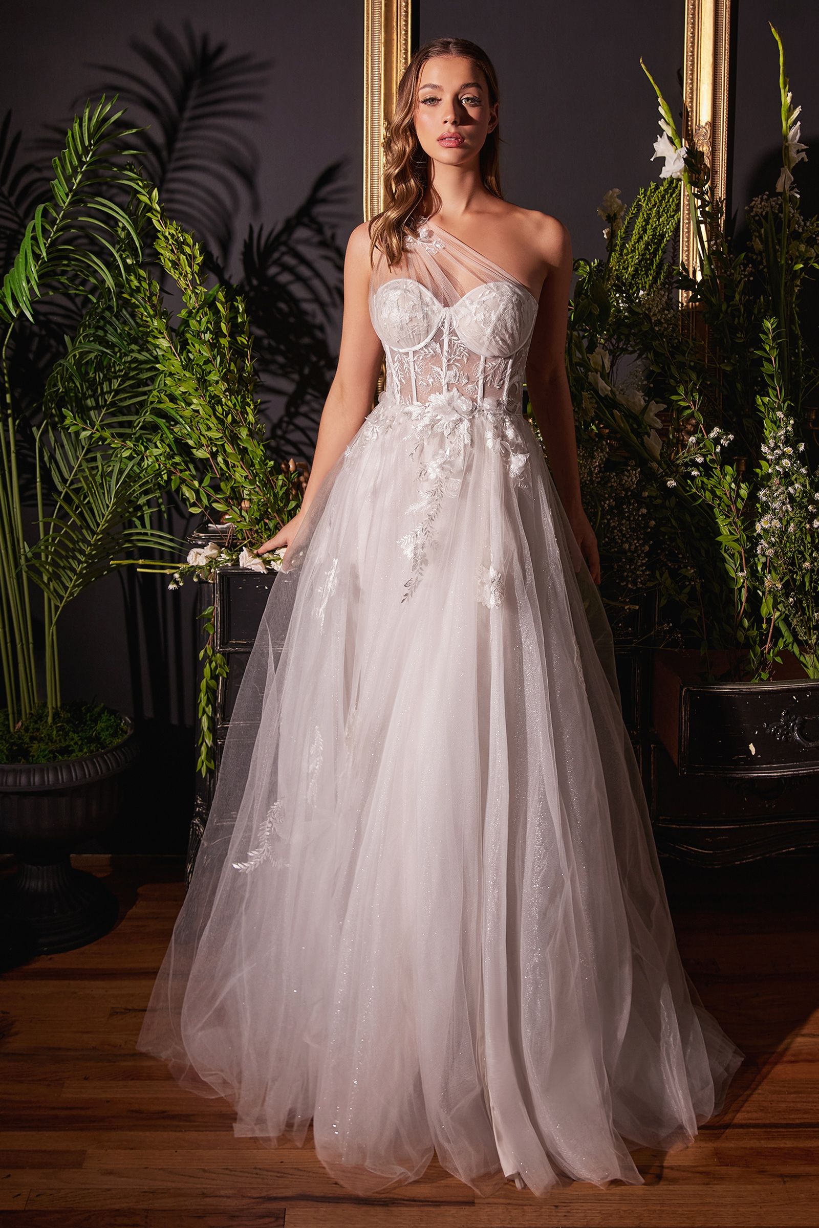 AL Opal Garden One Shoulder White