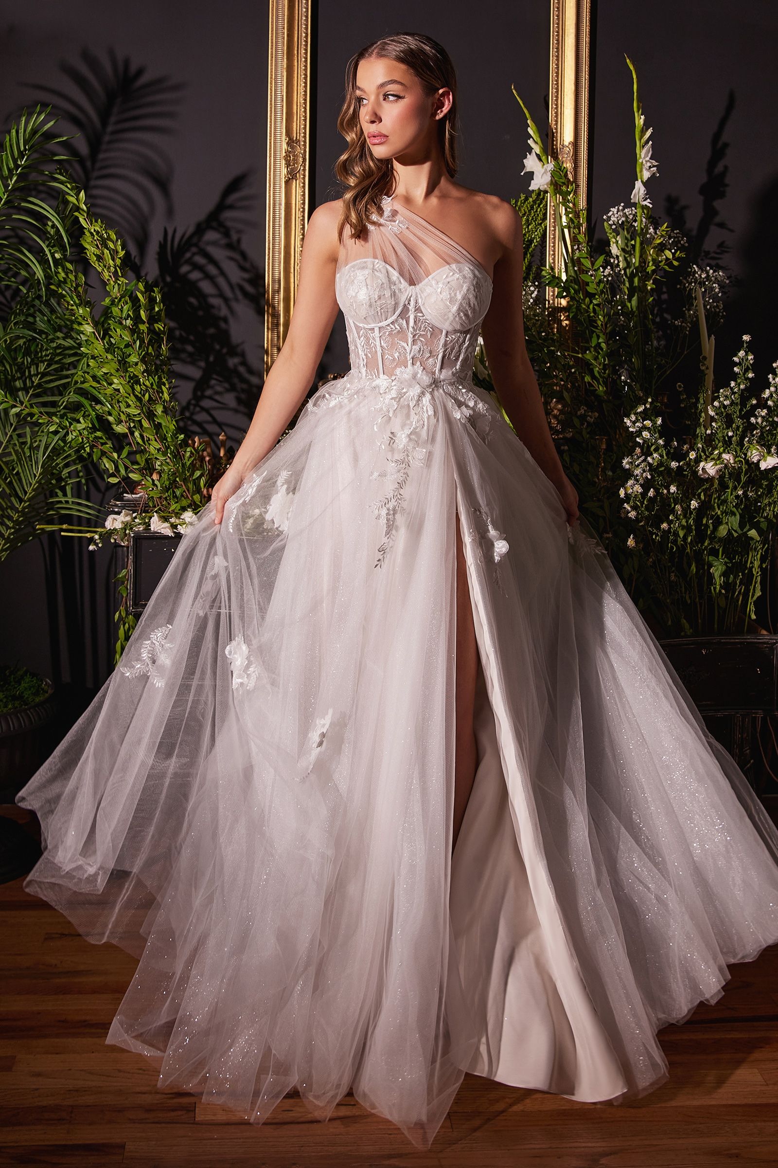 AL Opal Garden One Shoulder White