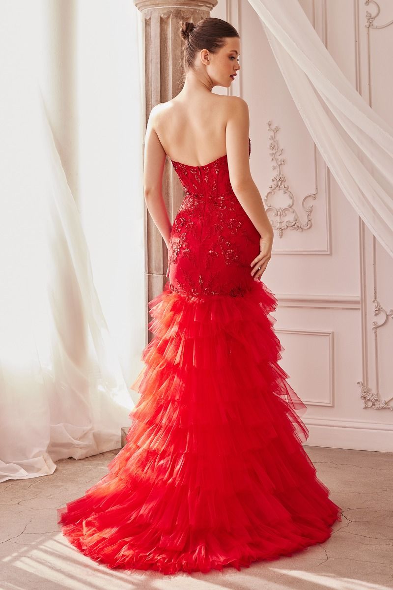 LA Carla Layer Slit Red